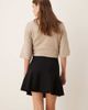 Mango Mango flared mini skirt in black - 3