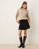 Mango Mango flared mini skirt in black - 4