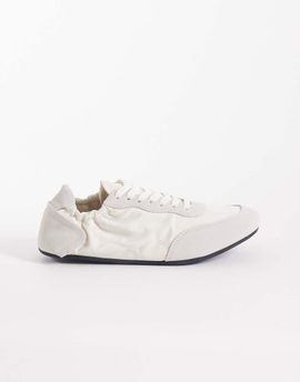 Mango Mango flat sneakers in white