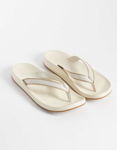 Mango Mango flip flops in white