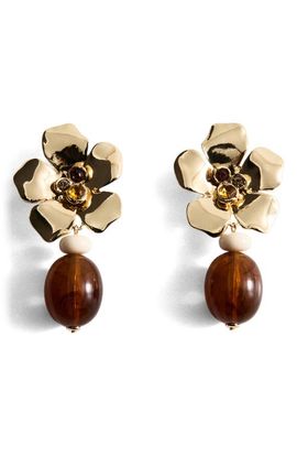MANGO MANGO Floral Drop Earrings