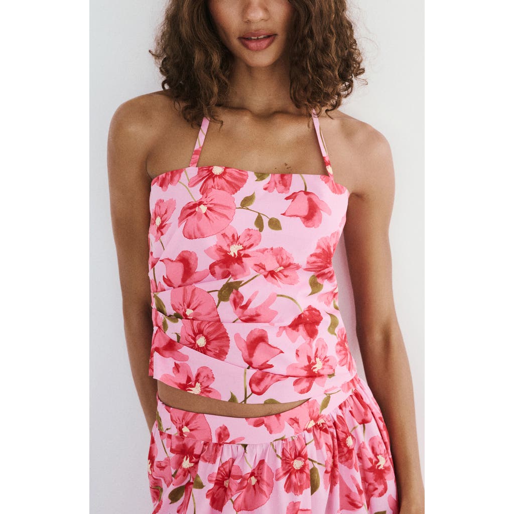 MANGO MANGO Floral Halter Neck Top