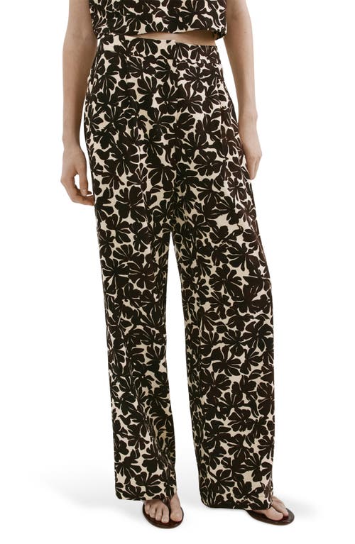 MANGO MANGO Floral Straight Leg Pants