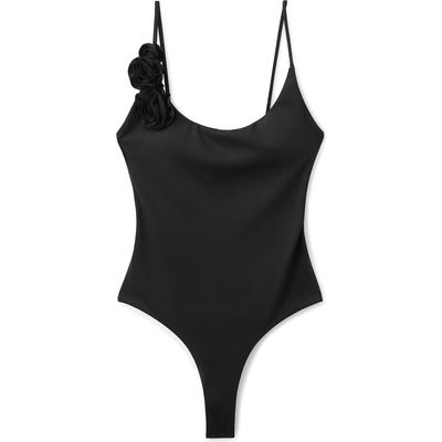 MANGO MANGO Floral Strap One-Piece Swimsuit