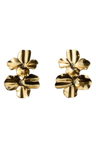 MANGO MANGO Flower Drop Earrings