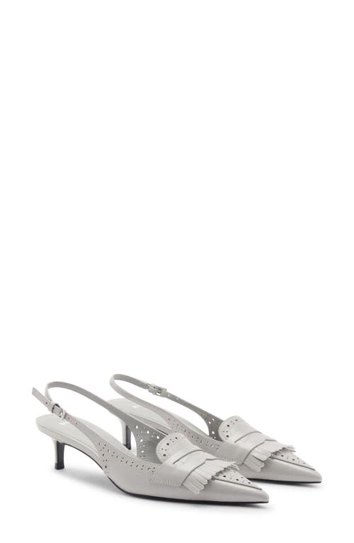MANGO MANGO Fringe Slingback Pump