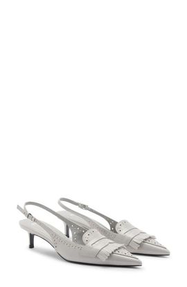 MANGO MANGO Fringe Slingback Pump
