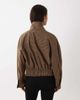 Mango Mango funnel neck bomber jacket in brown check - 4