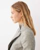 Mango Mango funnel neck statement jacket in blue floral print - 2