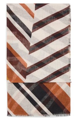 MANGO MANGO Geometric Print Scarf