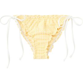 MANGO MANGO Gingham Side Tie Cheeky Bikini Bottoms
