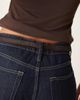 Mango Mango hair on real leather belt in deep brown - 3