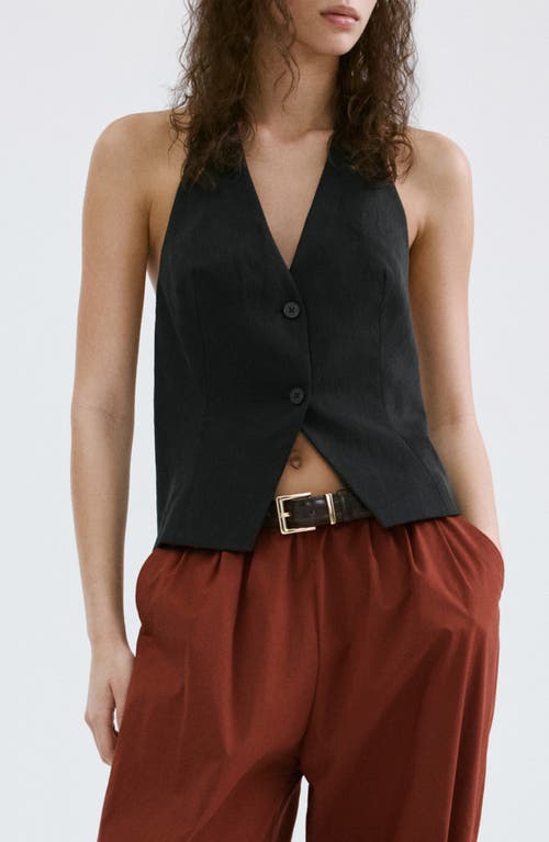 MANGO MANGO Halter Crop Vest