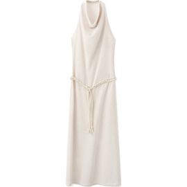 MANGO MANGO Halter Knit Dress with Belt