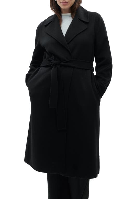 MANGO MANGO Handmade Wool Blend Wrap Coat