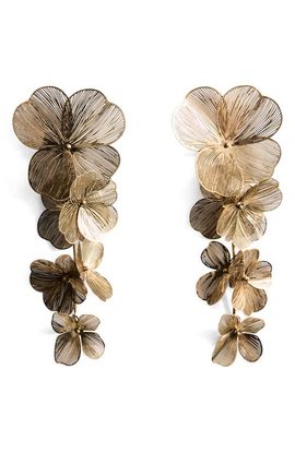 MANGO MANGO Hanging Floral Earrings