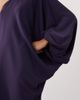Mango Mango hardware detail one shoulder maxi dress in blue - 4
