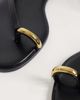 Mango Mango hardware detailing flat sandals in black - 3