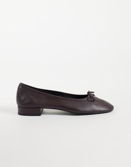 Mango Mango heeled ballet flats in burgundy-Red