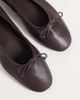 Mango Mango heeled ballet flats in burgundy-Red - 4
