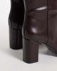 Mango Mango heeled knee high boot in burgundy-RED - 2