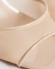 Mango Mango heeled mesh sandals in pale pink - 3