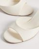 Mango Mango heeled mules in cream-Neutral - 3
