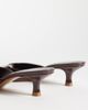 Mango Mango heeled mules in dark brown - 4