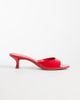Mango Mango heeled mules in red - 1