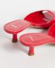 Mango Mango heeled mules in red - 2