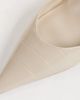Mango Mango heeled pointed slingback in ecru-Neutral - 3