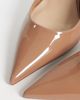 Mango Mango heeled slingback pumps in beige-Neutral - 2