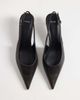 Mango Mango heeled slingback pumps in chocolate-Brown - 2