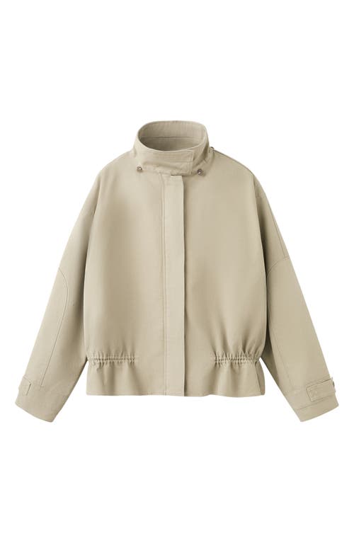 MANGO MANGO High Neck Oversize Parka with Removable Hood