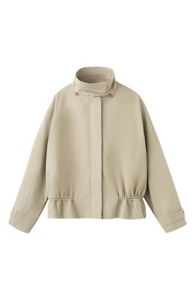 MANGO MANGO High Neck Oversize Parka with Removable Hood