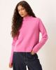 Mango Mango high neck sweater in pink - 1