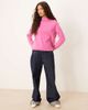 Mango Mango high neck sweater in pink - 3