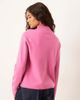 Mango Mango high neck sweater in pink - 4