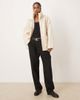 Mango Mango high neck textured utility jacket in winter white - 2