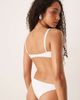 Mango Mango high rise bikini bottoms in white - 4