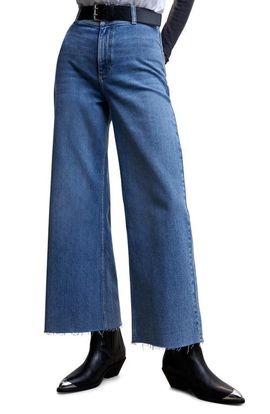 MANGO MANGO High Waist Culotte Jeans