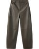 MANGO MANGO High Waist Faux Leather Balloon Leg Pants - 1