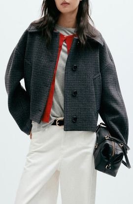 MANGO MANGO Houndstooth Jacket