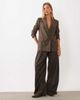 Mango Mango Irise tailored blazer in brown plaid - part of a set - 1