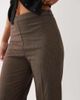 Mango Mango Irise tailored flared pants in brown plaid - part of a set - 2