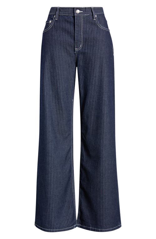 MANGO MANGO Isola Stripe Straight Leg Jeans