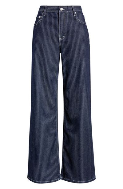 MANGO MANGO Isola Stripe Straight Leg Jeans
