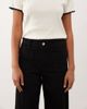 Mango Mango Jessie 100% cotton wide leg pocket detail jeans in black - 3