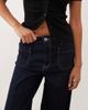 Mango Mango Jessie 100% cotton wide leg pocket detail jeans in indigo-Blue - 2