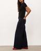 Mango Mango Jessie 100% cotton wide leg pocket detail jeans in indigo-Blue - 3